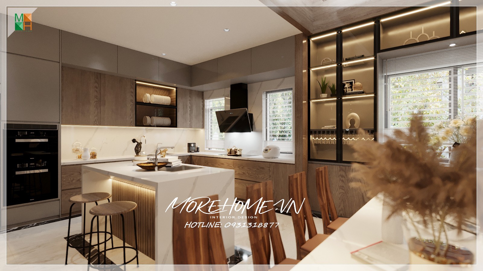 Thiết kế phòng bếp hiện đại